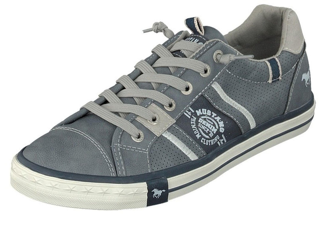 MUSTANG Herren Sneaker Schnürhalbschuh 44 EU Sky, 44 EU Sky