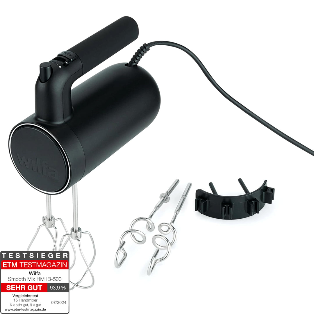 Wilfa Handmixer Smooth Mix 500 I 500 W I 5 Geschwindigkeiten I Boost-Funktion & Auswurf-Funktion I i