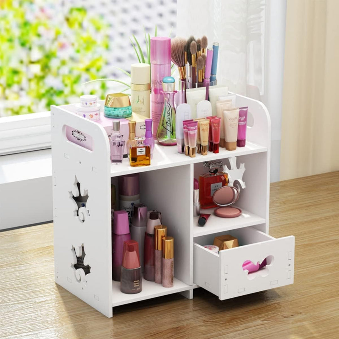 LEcylankEr Make-up Organizer mit Schubladen, Make-up Lagerung Kosmetische Schminktisch Organizer Mak