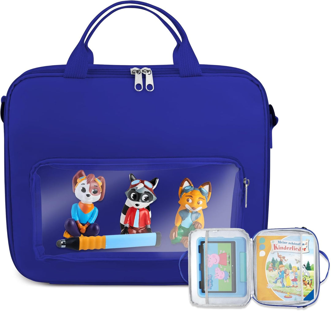 Tablet Tasche für Edurino Figur und Stift, Kompatibel mit 8 bis 10 Zoll Kinder Tablet, Tasche für Ti