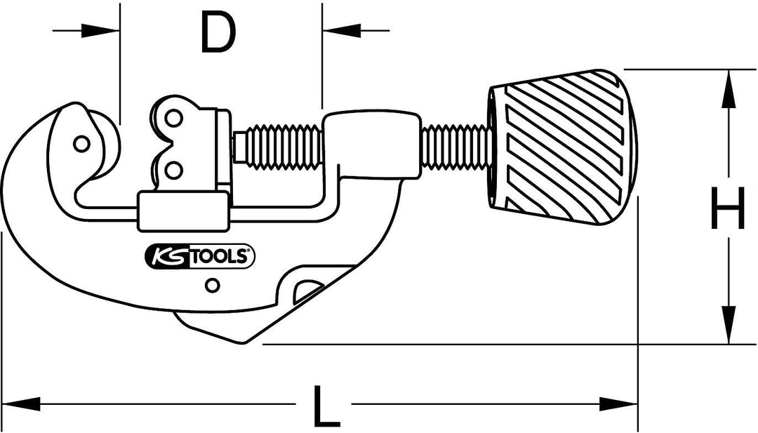 KS Tools 104.1000 Quick-Rohrabschneider, 3-38 mm