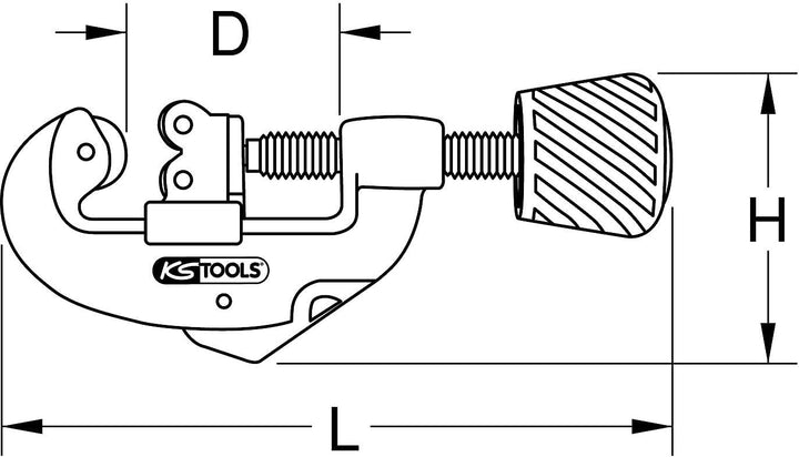 KS Tools 104.1000 Quick-Rohrabschneider, 3-38 mm