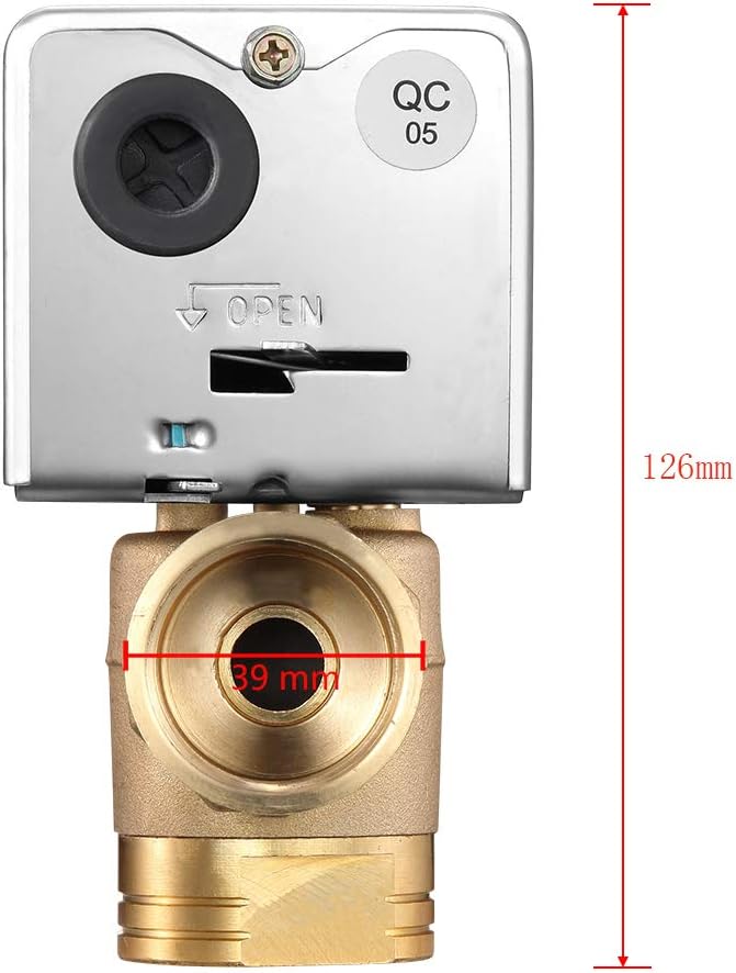 Motorisiertes Ventil 3 Wege Zonenventil 1 Zoll DN25 5 Drähte mit Endschalter 220VAC Normalerweise Ge