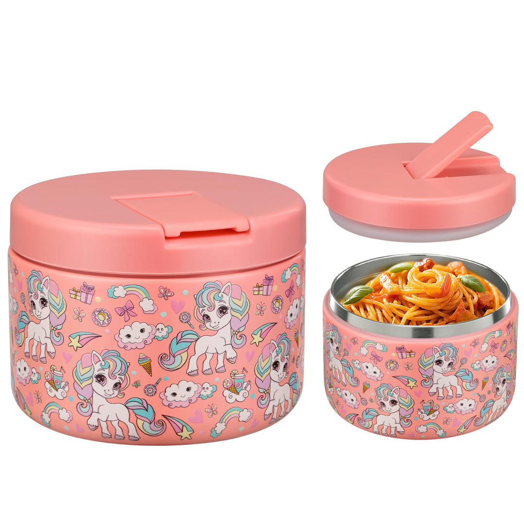 Itslife Thermobehälter für Essen 350ml Edelstahl Warmhaltebebehälter, Auslaufsicherer Lunchbehälter