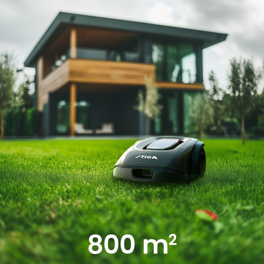 STIGA A 8 - Autonomer Mähroboter, kabellos, AGS & GPS-RTK Navigation, bis zu 800 m², App-gesteuert,