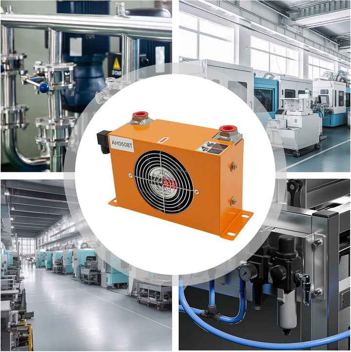 HydrauliköLküHler LuftgeküHlt Kondensator DC12V 170mm KüHlküHler 2300kcal/H Kompakt öL-LuftküHler Fü