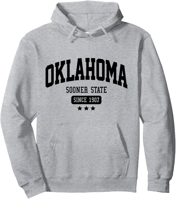 Vintage Oklahoma Sooner State Athletic seit 1907 Arch Pullover Hoodie