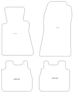 MDM fussmatten für Mercedes 190 (W201) ab 1983-1993 Passform wie Original aus Velours, Automatten mi