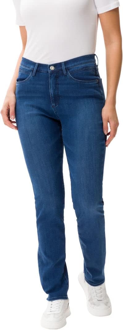 BRAX Damen Style Mary Five-Pocket-Hose in Winterlicher Qualität Jeans, 34W / 32L Used Regular Blue