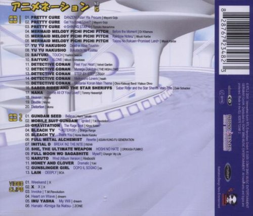 Anime Nation 5, Audio-CD