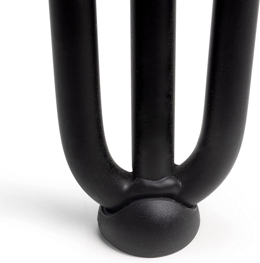 Emuca - Set aus 4 Set aus Vier Hairpin 3-Stangentischbeinen, Höhe 710 mm, schwarz lackiert, Stahl 12