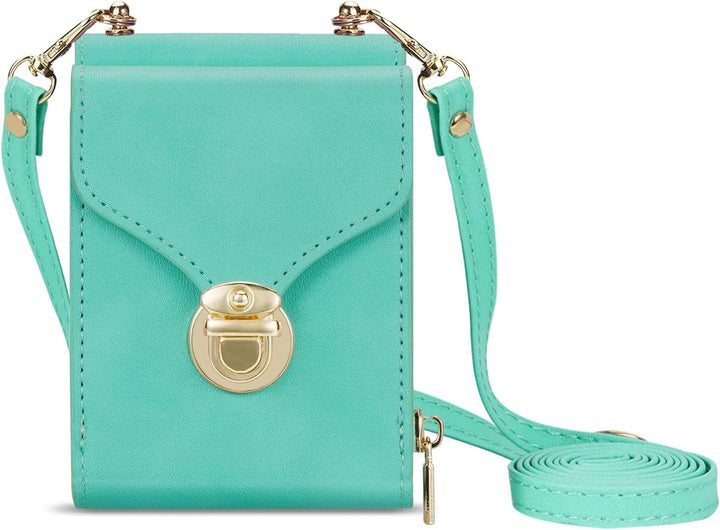 UDBKKDX Brieftasche Handyhülle für Samsung Galaxy Z Flip 5, Schnalle Frauen Mattes Leder hülle mit B