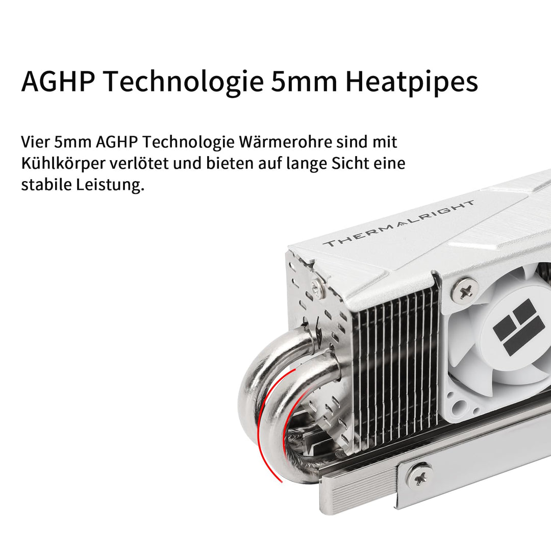 Thermalright HR10 2280 PRO SSD Cooler,2280 SSD Heatsink Kühlung,Doppelseitiger Kühlkörper,3500-6500R