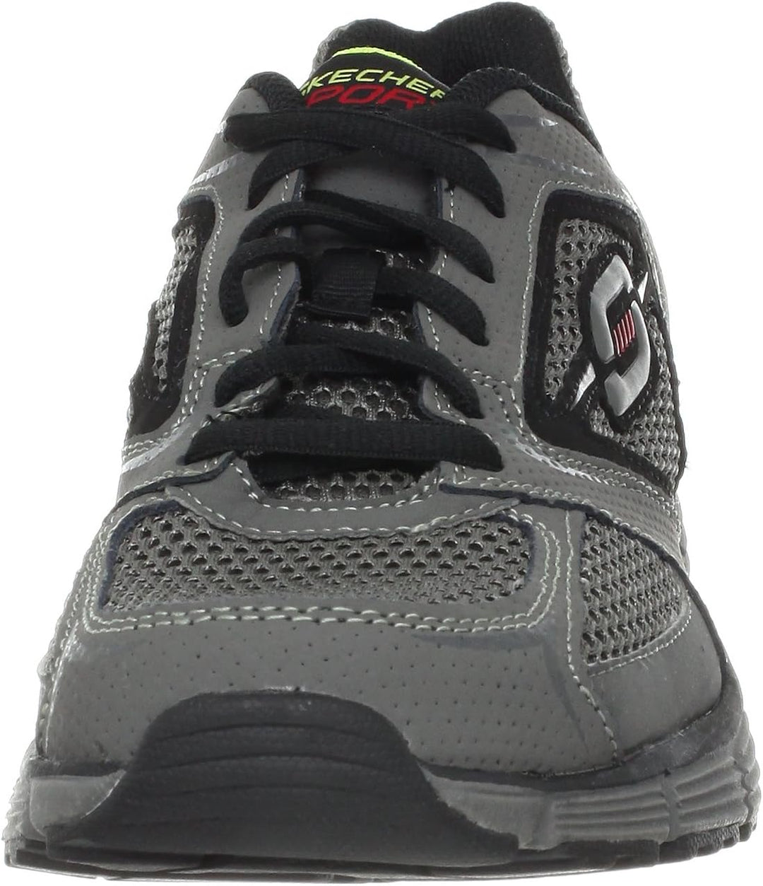 Skechers Sport Herren Agility Oxford, Grau/Limette, 42.5 EU