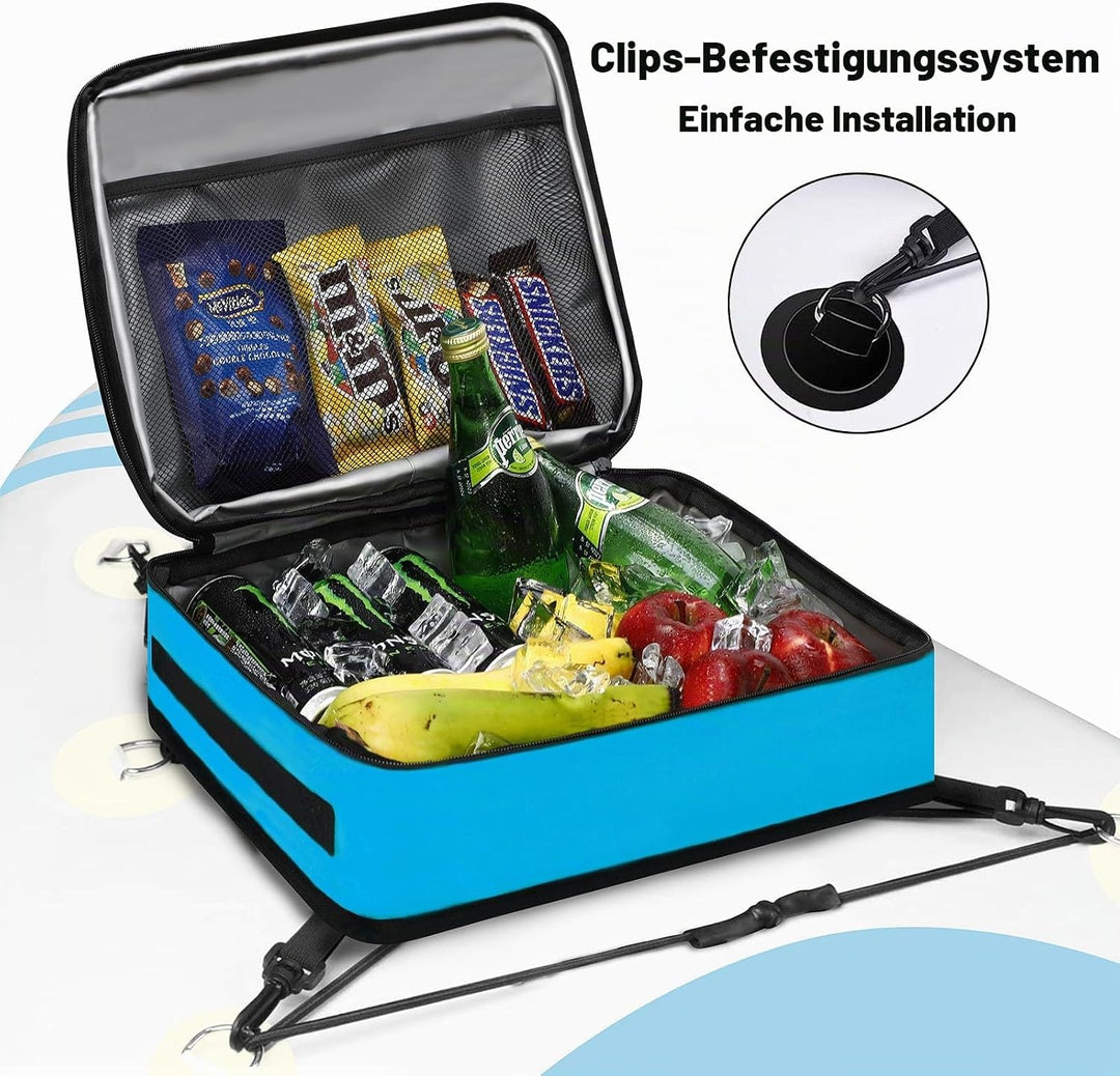 Paddle Board Kühltasche, wasserdichte Surf Sup Deck Kühltasche, isoliert, auslaufsicher, 10 Dosen, S