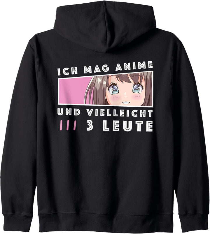 Ich mag Anime und vielleicht 3 Leute Manga Japan Kawaii Kapuzenjacke