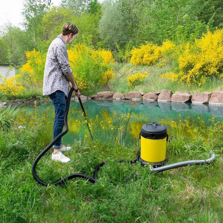 Mauk Teichsauger 1200W Poolsauger Schlammsauger Teichschlammsauger Nass Trocken Staubsauger Laubsaug