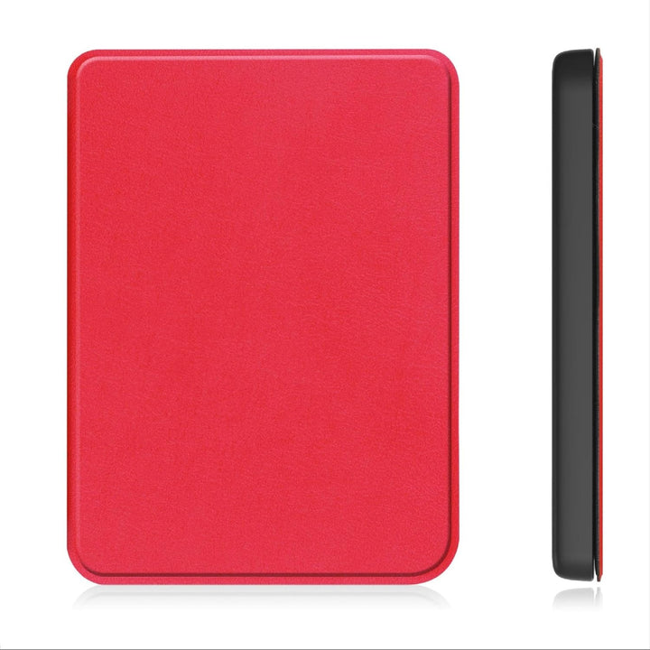 GIOPUEY Hülle Kompatibel mit Kobo Clara Colour/Clara BW, Flip Case, PU Leder + Weiches TPU Hülle, Au