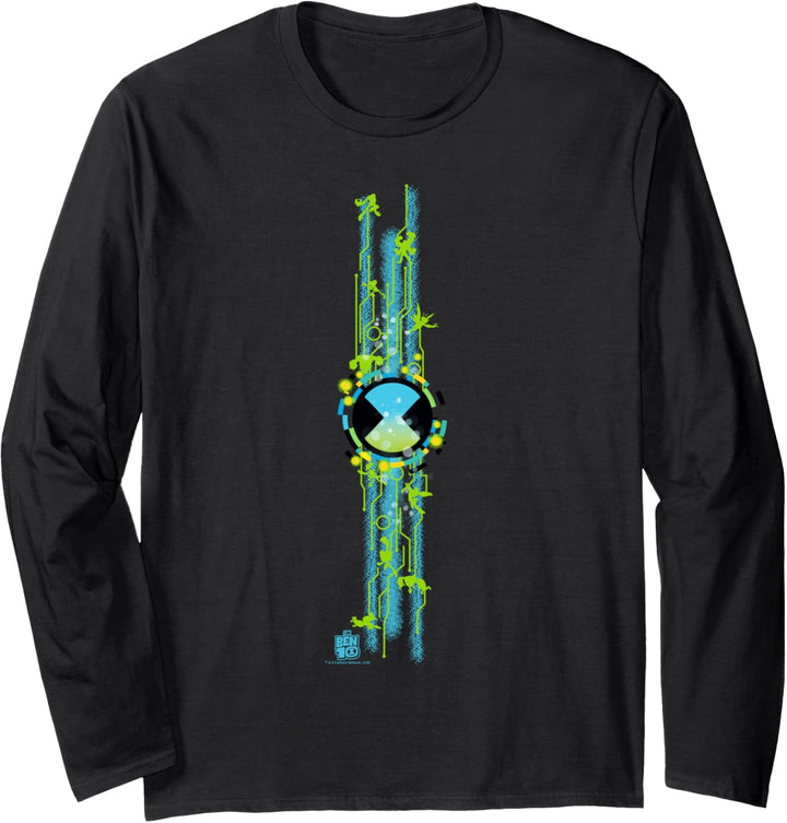 Ben 10 Ben Symbol Column Langarmshirt