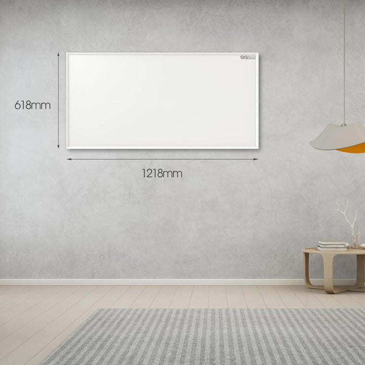 Infrarotheizung mit Thermostat - Infrarot Wandheizung - Elektroheizung 700 Watt - Heizplatte Heizpan