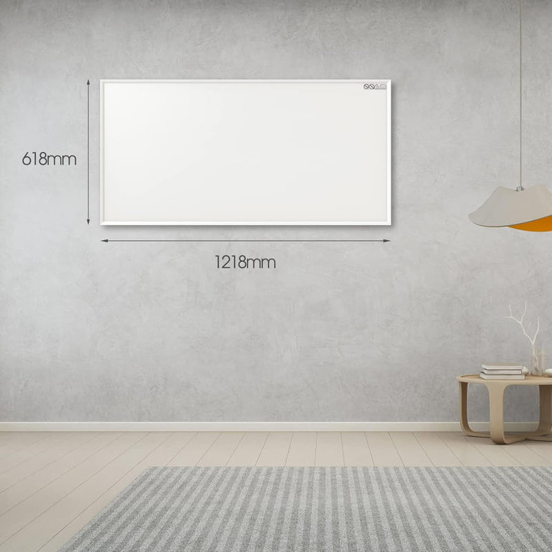 Infrarotheizung mit Thermostat - Infrarot Wandheizung - Elektroheizung 700 Watt - Heizplatte Heizpan