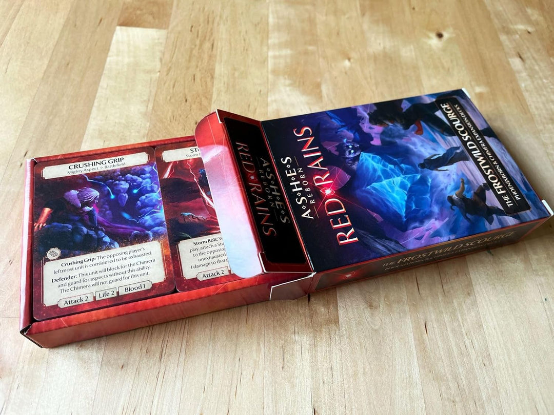 Plaid Hat Games - Ashes Reborn Red Rains The Frostwild Scourge - Card Game - Ages 14+ - 1-2 Players