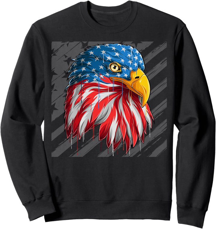 Adler USA Souvenir Flagge Damen, Herren, Jungen, Mädchen Sweatshirt