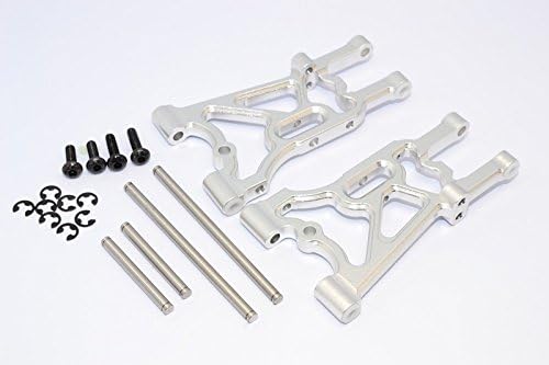 GPM HPI WR8 Flux Tuning Teile Aluminium Rear Suspension Arm - 1Pr Set Silver