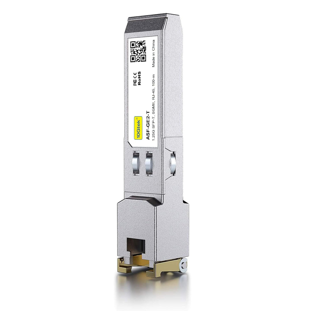 10Gtek 10/100/1000Base-T SFP RJ45 Modul, Auto-Negotiation Kupfer Mini-Gbic Transceiver Kompatibel fü