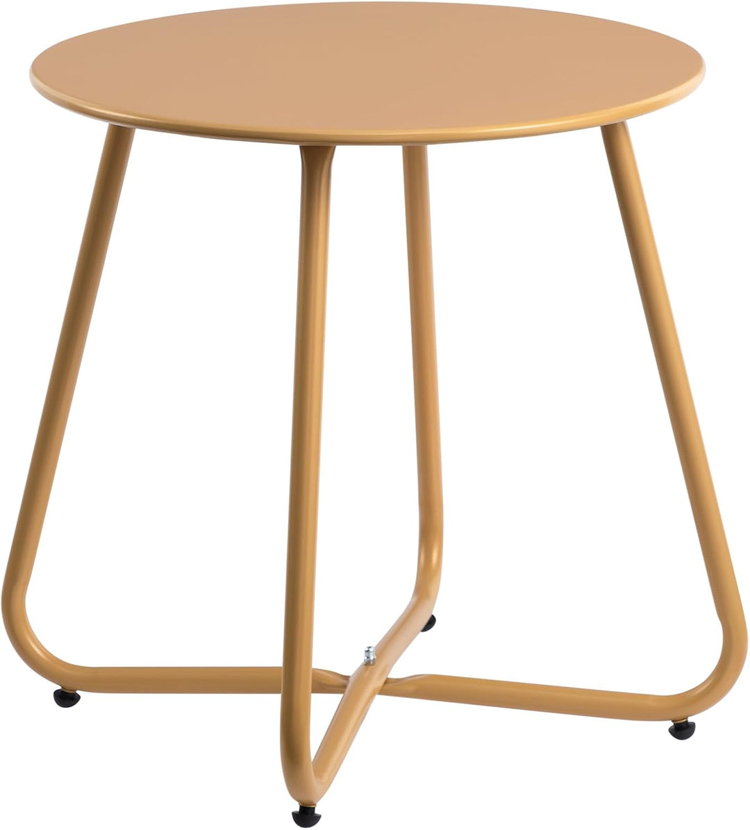 HollyHOME Beistelltisch Outdoor Balkontisch, Runder Gartentisch Kleiner Beistelltisch Kaffeetische N