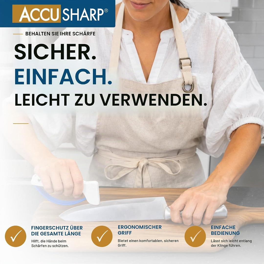AccuSharp Messerschärfer, Blau/Weiss, ACCU-001W, Blau/Weiss