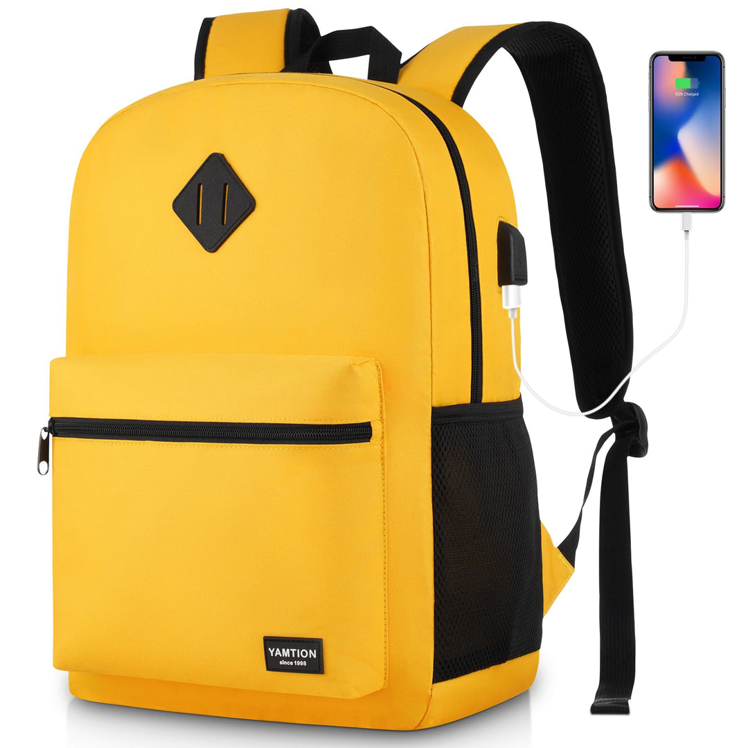 YAMTION Rucksack Laptop Damen,Schulrucksack Schultasche Mädchen Teenager Schulranzen für Schule Stud