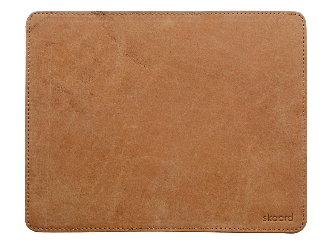 skaard Mauspad aus echtem Leder, Braun, Vintage Optik, Mouse Pad Braun M, Braun M