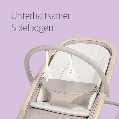 Maxi-Cosi Kori 2-in-1-Babywippe mit Spielzeugbogen, 0–2 Jahre, bis zu 15 kg, Baby Bouncer, 3 mit ein