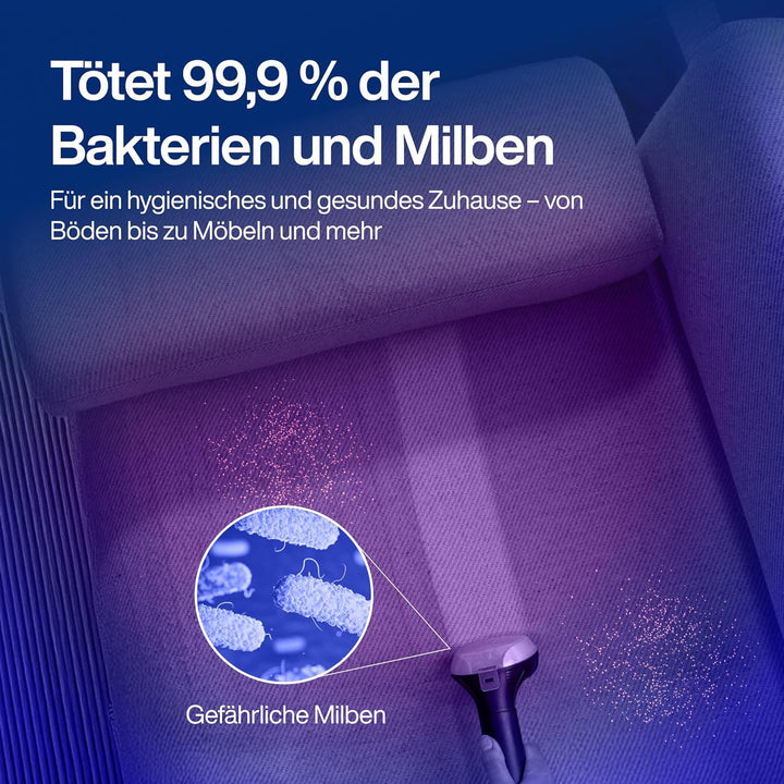 SAMAKO PowerClean Pro – Polsterreiniger Gerät mit Dampf-Funktion & HEPA-Filter – Tiefenreinigung für