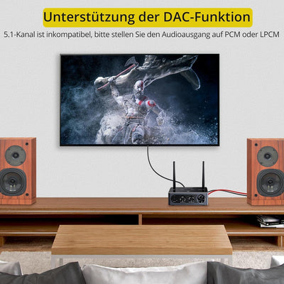 PROZOR Verstärker HiFi Stereo 2 Kanal 50W+50W Bluetooth Verstärker für Lautsprecher Kopfhörerverstär