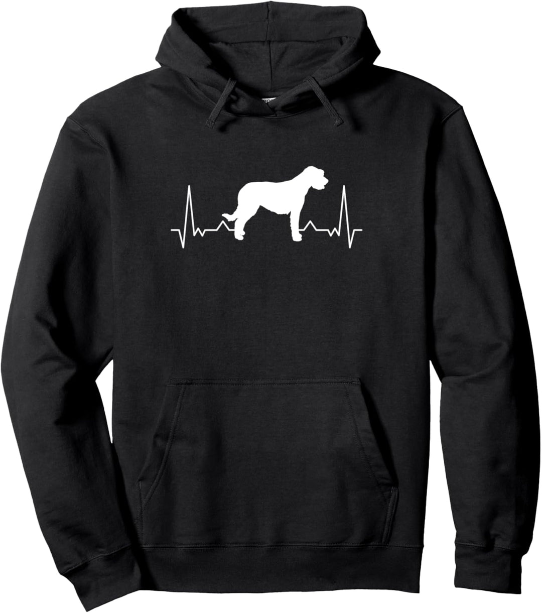 Irischer Wolfshund Herzschlag Irish Wolfhound Pullover Hoodie