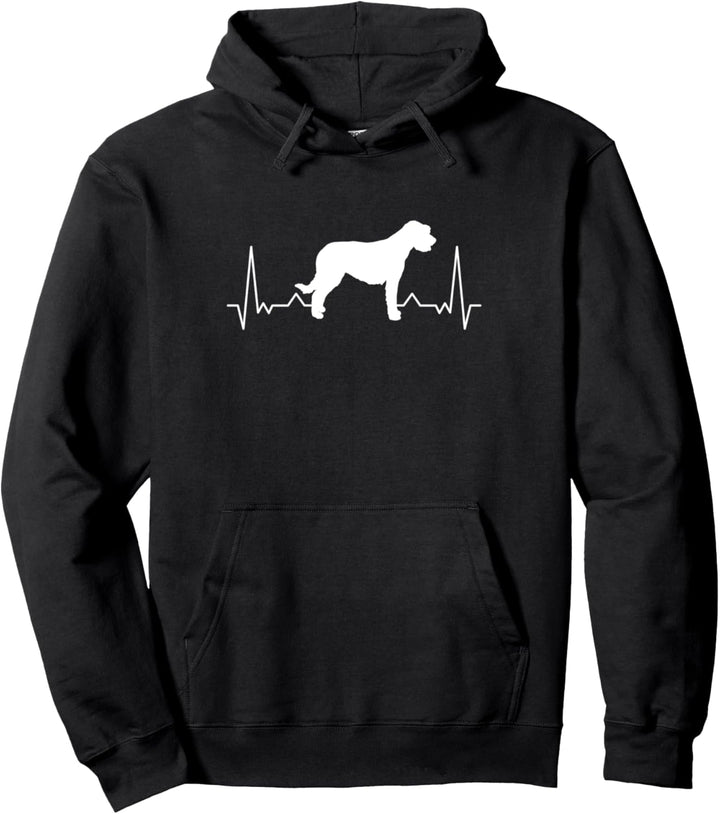 Irischer Wolfshund Herzschlag Irish Wolfhound Pullover Hoodie