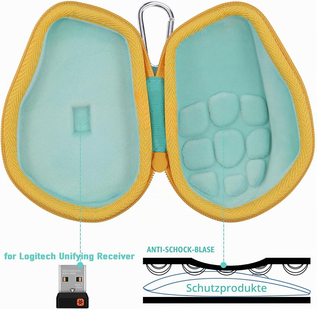 co2CREA Hart Schutz Hülle Etui Tasche für Logitech MX Master 4 /Master 3 /Master 3S Kabellose Maus T
