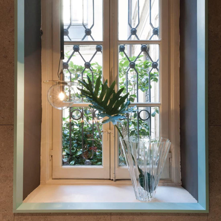 Kartell 1229AM Vase Shanghai, bernstein Ambra, Ambra