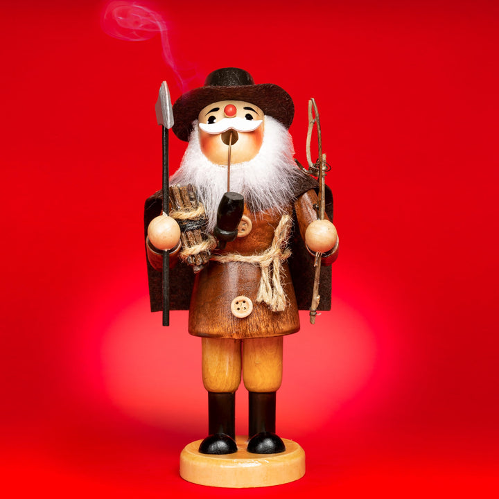 SIKORA Räuchermännchen aus Holz Weihnachtsfigur Deko Räucherfigur - RM-N-19, Farbe/Modell:Holzfäller