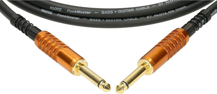 KLOTZ FunkMaster high end gitarren- &amp; bass kabel (gerade - gerade) (6,0), 6,0