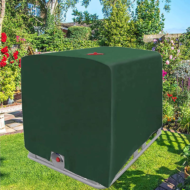 2 Stücke IBC Tank Abdeckung, IBC Grün Container Cover, Grün Abdeckplane für Wassertank 1000L, Abdeck