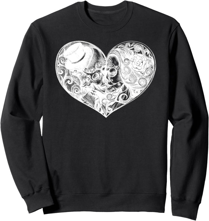 Dia de Muertos Kuss und LiebeI Skelett & Gothic Sweatshirt