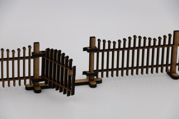 220083 Slotcar Deko Zaun Holz