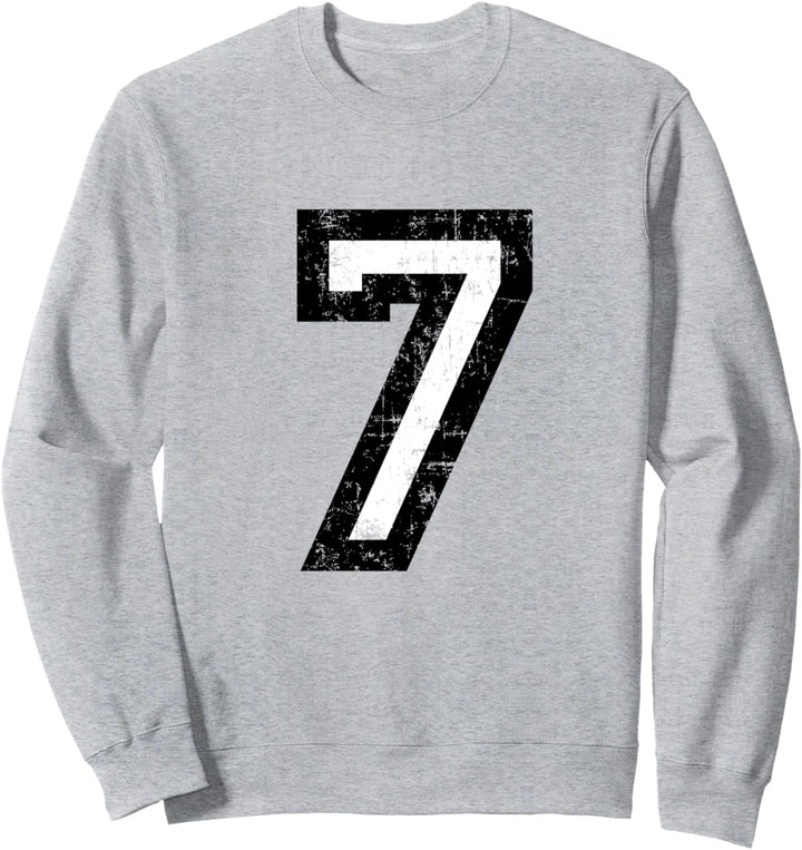 Nummer 7 (Vintage Schwarz/Weiss) Sweatshirt