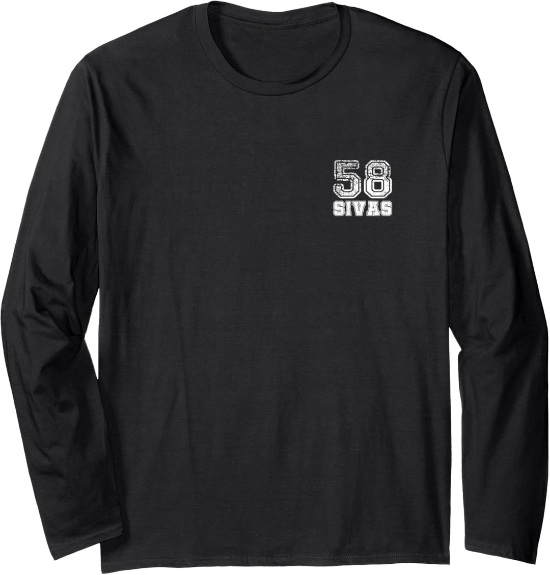 Sivas 58 Nummernschild Zülfikar Memleket Geschenk Türkei Langarmshirt