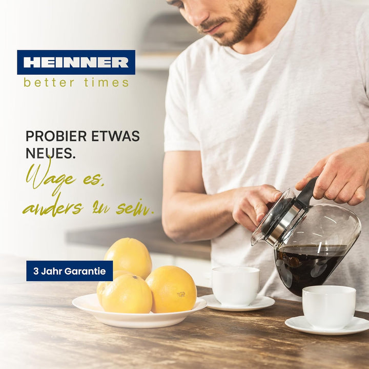 HCM-D750GCBK Digital Coffee Maker with LCD Display, Anti-Drip Function, Black Chatt & 3-Year Warrant