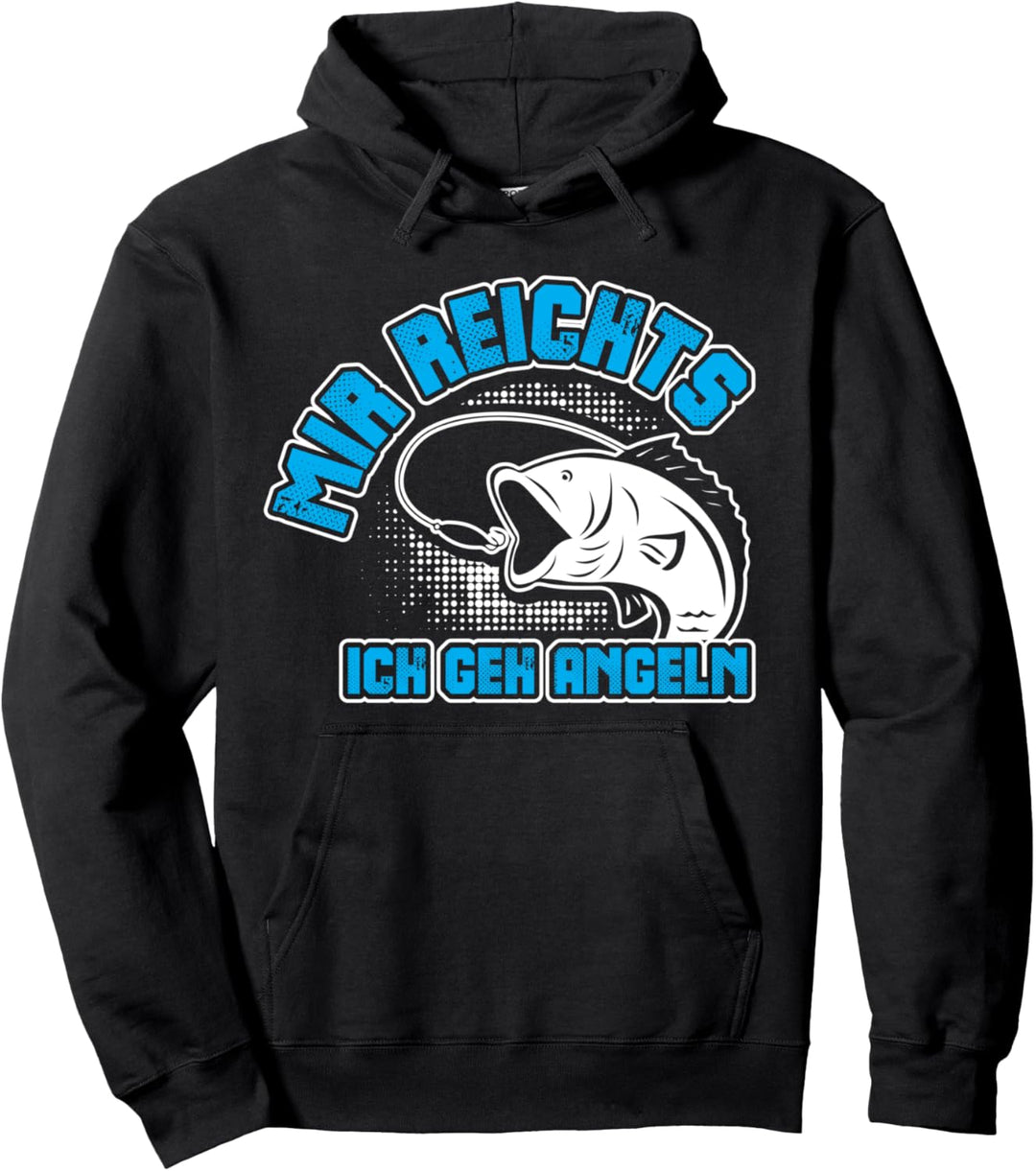 Lustiges Angler Motiv Angler-Bekleidung Angel Fisch Fischer Pullover Hoodie