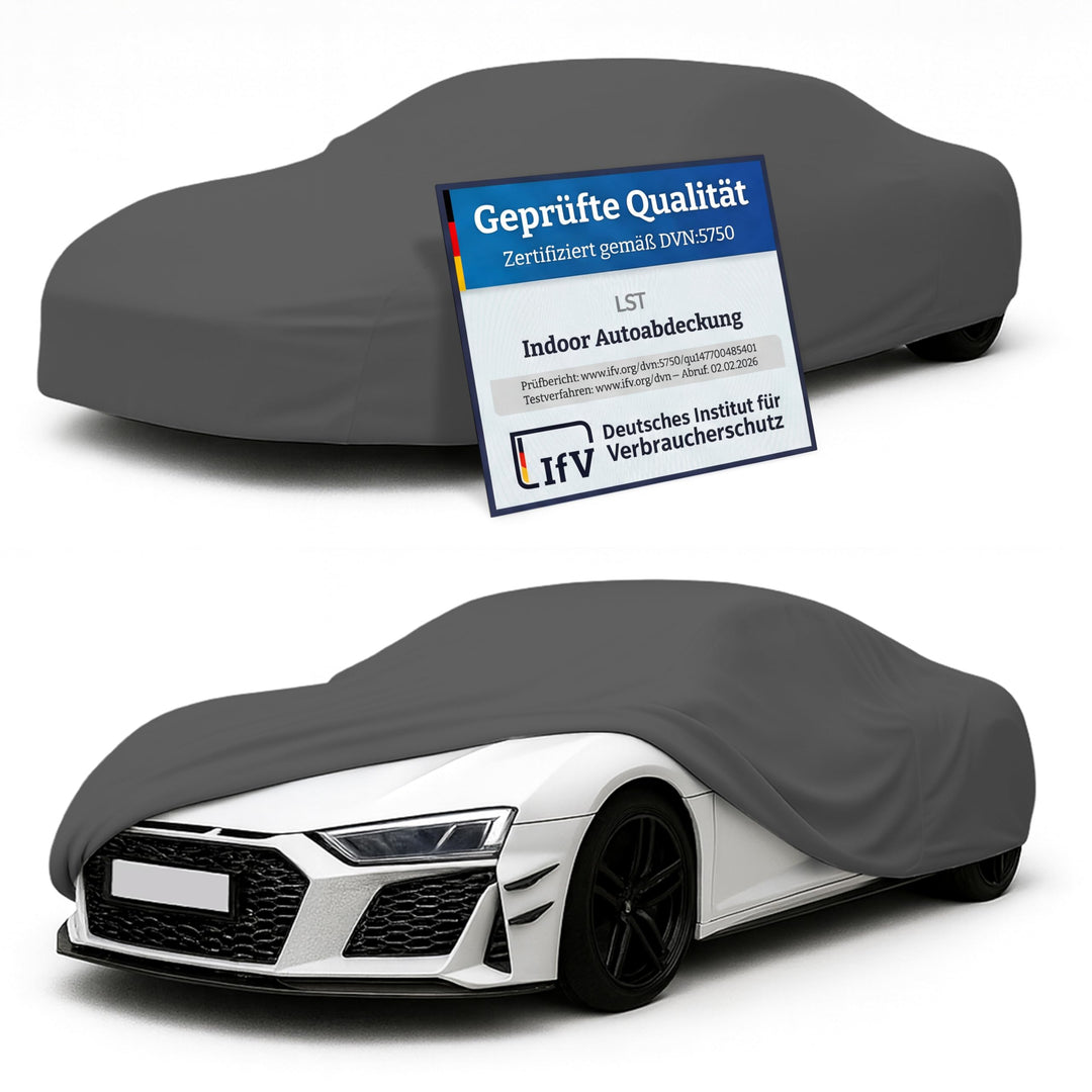 LST Autoabdeckung Indoor – lackschonende und Dehnbare Autogarage. Car Cover Innenbereich für Autohäu